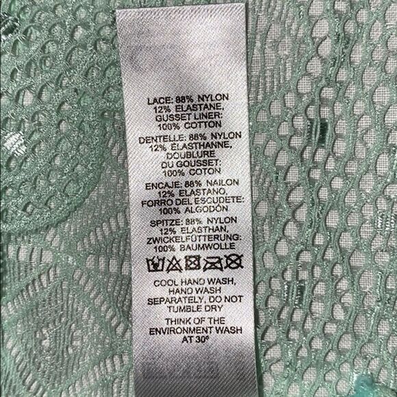 🌸 ASOS Mint Green Lace Boy Short Panty-M - Picture 4 of 4